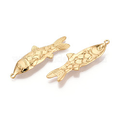 Pendentifs poissons en acier inoxydable 304&nbsp;STAS-T069-15G