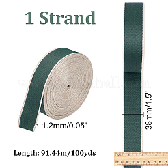 100 verges de rubans en polyester&nbsp;SRIB-WH0011-081B