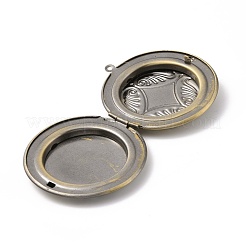 Gestell Messing Medaillon Anhänger&nbsp;KK-F839-001BAB
