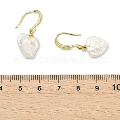 Valentinstags-Ohrhänger aus natürlichen Keshi-Perlen für Damen&nbsp;EJEW-JE07017
