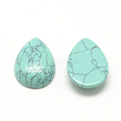 Cabochons en turquoise synthétique&nbsp;G-R417-10x14-44