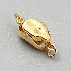925 Sterling Silber Boxschließen&nbsp;STER-WH0004-063A-G