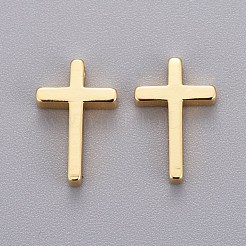 Messing kleine Kreuz Charms&nbsp;KK-L189-05G
