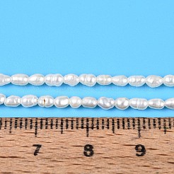 Natürliche kultivierte Süßwasserperlenperlenstränge&nbsp;PEAR-T006-30