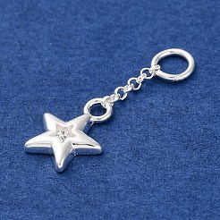 925 Quastenanhänger aus Sterlingsilber mit klarem Zirkonia&nbsp;STER-A032-04A-S