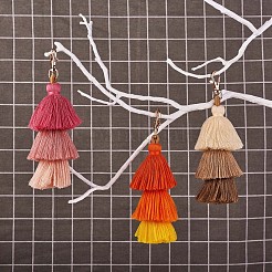 3 pièces coloré gland porte-clés à la main boho porte-clés personnalisé sac charme gland porte-clés pour les femmes&nbsp;JX282A