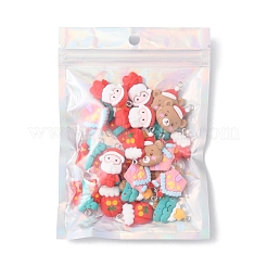 24 pièces 6 styles pendentifs en résine opaque de noël&nbsp;RESI-FS0001-43