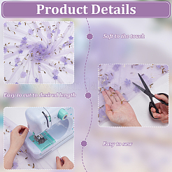 1 Stück besticktes Polyester-Netzgewebe&nbsp;DIY-FG0008-42