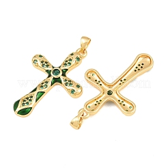 Colgante micropavé cubic zirconia de latón&nbsp;CU-CBAB3AD-11G-04