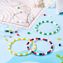 700 Stück 7 Farben undurchsichtige Jade-Imitationsglasperlen&nbsp;GLAA-TA0003-27