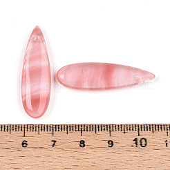 Quarzo della ciliegia ciondoli di vetro&nbsp;X-G-N348-02B