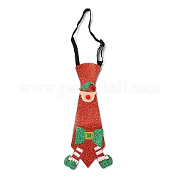 Cravatta in tessuto non tessuto a tema natalizio, per ragazzo, con fascia elastica, fata, diametro interno: 77~137mm