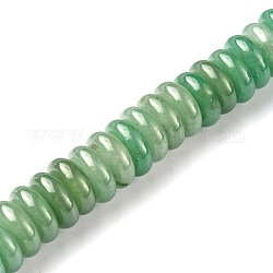 Verde naturale perline avventurina fili, perline Heishi, disco, 16x6mm, Foro: 1.4 mm, circa 30pcs/filo, 7.09~7.48 pollice (18~19 cm)