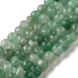 Verde naturale perline avventurina fili, pepite, pietra burrattata, 3~6x3.5~6x3.5~6mm, Foro: 1 mm, 14.96'' (38 cm)