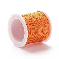 Nylonfaden Nylonschnur, DIY Material für Schmuck machen, dunkelorange, 1 mm, 100 Yards / Rolle