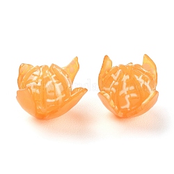 オペークアクリルパーツ  オレンジ  オレンジ  14~15.5x12.5~13.5mm  穴：1~1.2mm