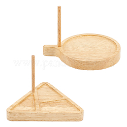 Nbeads 2 Styles Wooden Weaving Beading Loom Kit, Beading Tray, for DIY Jewelery Making, BurlyWood, 99x112x15mm, 66x5mm, 2pcs/set, 2sets/bag
