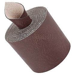 Cordón de imitación de cuero pu, para la ropa, piso, coco marrón, 50x1.2mm, alrededor de 2.19 yarda (2 m) / rollo