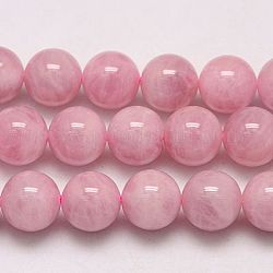Granos naturales de abalorios de cuarzo rosa, Grado A, teñido, redondo, 10mm, agujero: 1 mm, aproximamente 38 pcs / cadena, 15.75 pulgada