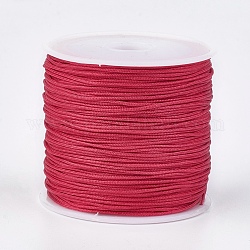 Hilo de nylon, cable de la joya de encargo de nylon para la elaboración de joyas tejidas, carmesí, 0.8mm, alrededor de 49.21 yarda (45 m) / rollo