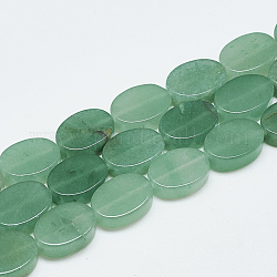 Естественный зеленый авантюрин бисер нитей, овальные, 14~15x10~11x5 мм, отверстие : 1 мм, около 28 шт / нитка, 15.3 дюйм ~ 16.1 дюйма