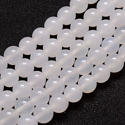 Agata naturale fili di perle, tondo, 6mm, Foro: 1 mm, circa 62pcs/filo, 14 pollice