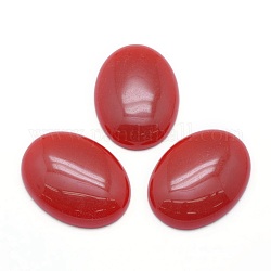 Cabochons de jaspe rouge naturel, ovale, 40x30x7.5~8mm
