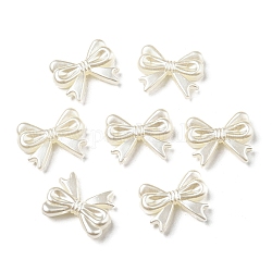 Perline di perle imitazioni abs, bowknot, 14x18x4mm, Foro: 1.8 mm