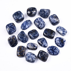 Натуральные синие пятна яшмы, лечебные камни, для энергетической балансирующей медитативной терапии, упавший камень, драгоценные камни наполнителя вазы, нет отверстий / незавершенного, самородки, 19~30x18~28x10~24 мм 250~300 г / пакет