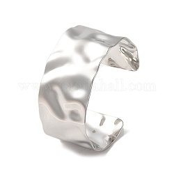 304 brazaletes de acero inoxidable texturizados, color acero inoxidable, diámetro interior: 2-1/2 pulgada (6.4 cm)
