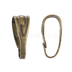 Eisen Schnappbügel, Antik Bronze, 7x3x3.5 mm, Bohrung: 3x6.5 mm, ca. 100 Stk. / Beutel