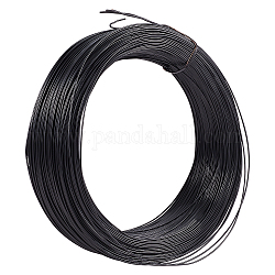 Pandahall 200 ярд / рулон садовые скрученные стяжки 1 мм тренировочный провод черный металлический скрученный кабель шнур стяжки многоразовое крепление для вечеринок мешки для конфет мешки для мусора