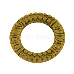 Alloy Linking Rings, Tibetan Style, Lead Free , Antique Golden, 17x3mm, about 543pcs/1000g