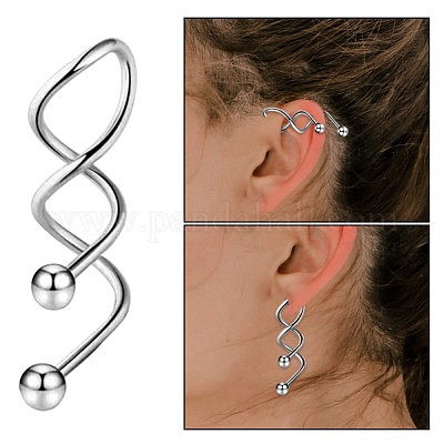 Twisted shop barbell earring