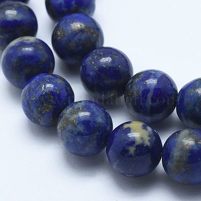 Natürlicher Lapislazuli Perlenstränge&nbsp;G-E483-17-8mm-1