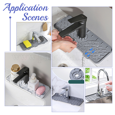  AXK Home Supply Silicone Sink Faucet Mat Splash