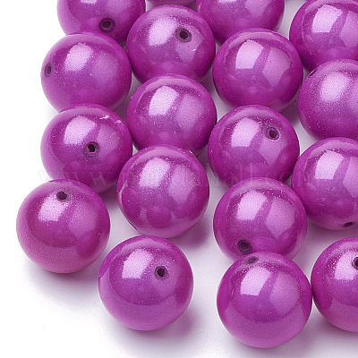 Perles acryliques laquées&nbsp;MACR-Q154-16mm-012-1