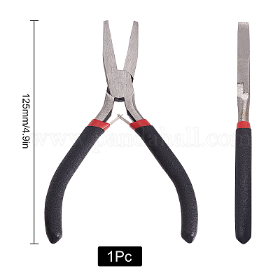 Double Nylon Pliers Nose Plier Anti Rust Easily Grip Jaw Plier Jewelry Plier for Wire Wrapping Jewelry Making Tool Beading Style C, Women's, Size: 15