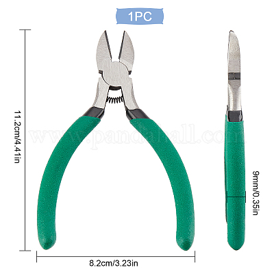 NICE-POWER 5 inch Wire Cutter, Zip Tie Cutters Micro Flush Cutter Precision Wire Clippers Hobby Snips Small Side Cutting Pliers for Cutting Small