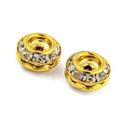 Messing Legierung Strass Perlen&nbsp;RB-F035-04G-1