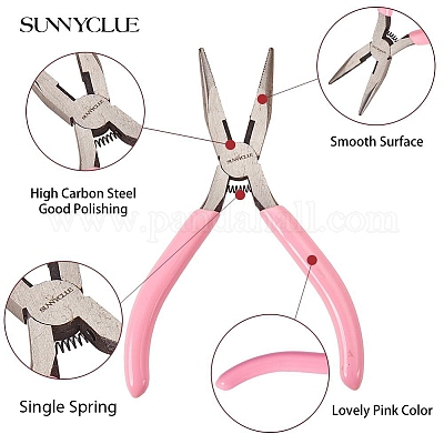 Wholesale SUNNYCLUE Carbon Steel Jewelry Pliers for Jewelry Making