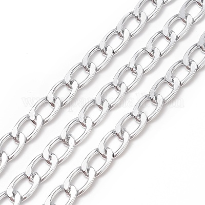 Wholesale Oxidation Aluminum Curb Chains Pandahall