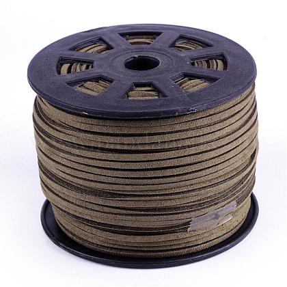 スエード調コード フェイクレース キャメル 1 8インチ 3mm X1 5mm 約100ヤード ロール 91 44メートル ロール 300フィート ロールの通販 Jp Pandahall Com