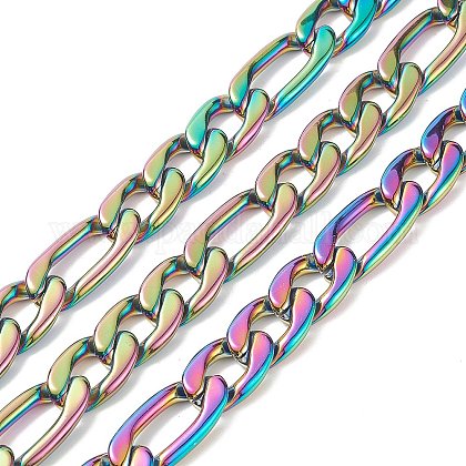 304 Stainless Steel Figaro Chains CHS-G022-01RG-1