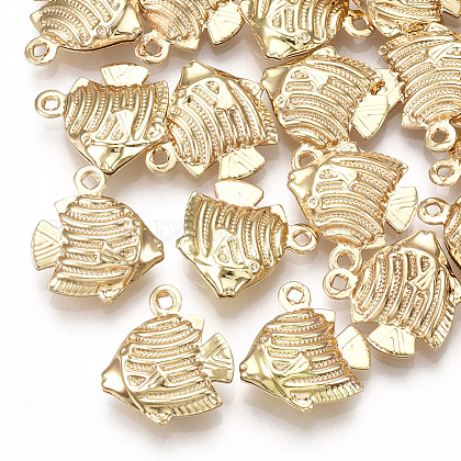 真鍮製チャーム 魚 18kgp本金メッキ 13x12x4mm 穴 1mmの通販 Jp Pandahall Com