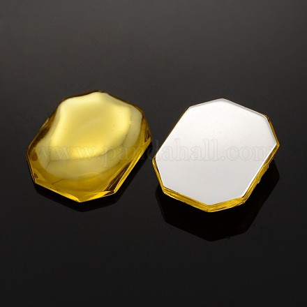 Faceted Rectangle Taiwan Acrylic Cabochons K62-8x10-30-1
