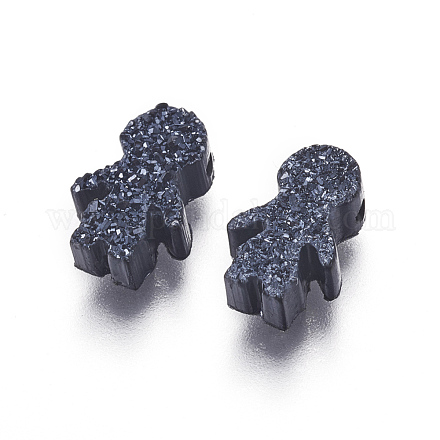 Perlas de resina de piedras preciosas druzy imitación RESI-L026-G02-1