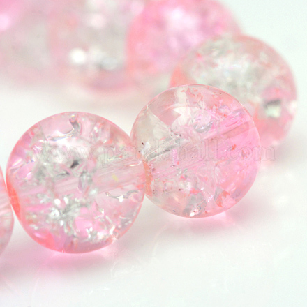 Cuisson peints en verre craquelé brins de perles X-CCG-S001-10mm-02-1