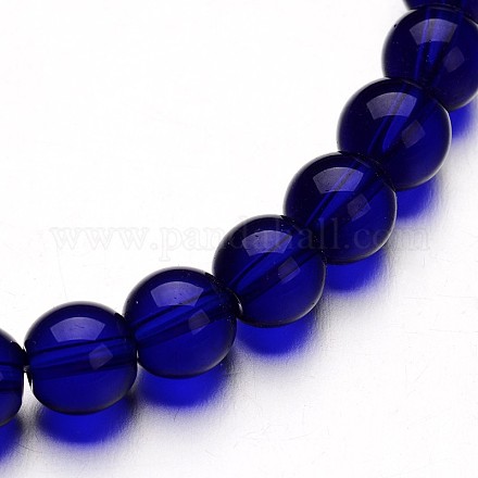 Glas runde Perle Stränge X-GLAA-I028-6mm-13-1