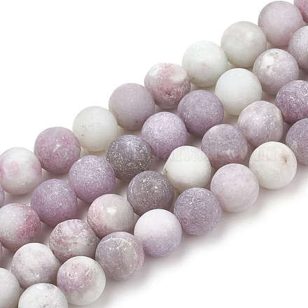 Fili di perle di giada lilla naturale G-T106-292-1